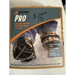 Yaktrax Pro Traction Cleats for Walking/Jogging/Hiking on Snow & Ice Size S NEW